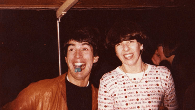 Jack’s mum and dad laughing together.
